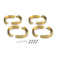 JConcepts - Brass C-shape wheel weights, 70gm per wheel, 4pc (Fits - #3384B Torch wheel set)