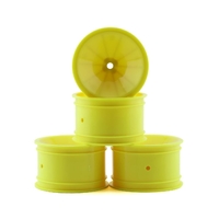 Mono - RC10, RC10B2, RC10B3 2.2" rear (3/16" axle) wheel (yellow) - 4pc