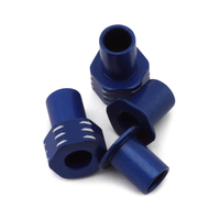 JConcepts RC10B7 Aluminum Caster Hat Bushings (Blue) (4) (0 & 3mm)
