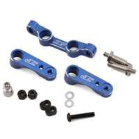JConcepts Team Associated RC10B7/RC10B7D Aluminum Steering Bellcrank Kit (Blue)
