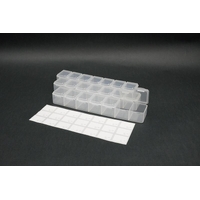 7 Compartments Parts Box 165x34x25mm (3 sets)