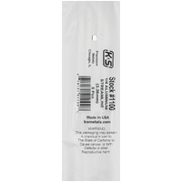 K&S 1100-1 STREAMLINED ALUMINUM TUBE (35IN LENGTHS) 1/4IN (1 tube per bag )