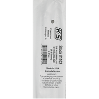 K&S 1102-1 STREAMLINED ALUMINUM TUBE (35IN LENGTHS) 3/8IN  (1 tube per bag )