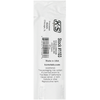 K&S 1103-1 STREAMLINED ALUMINUM TUBE (35IN LENGTHS) 1/2IN  (1 tube per bag )