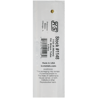 K&S 1148-1 ROUND BRASS TUBE .014 WALL (36IN LENGTHS) 7/32IN (1 tube per bag )