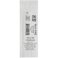 K&S 1162-1 SOLID BRASS ROD (36IN LENGTHS) 1/8IN  (1 rod per bag )