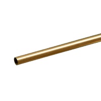 K&S 8128 ROUND BRASS TUBE .014 WALL (12IN LENGTHS) 5/32IN (1 TUBE PER CARD)