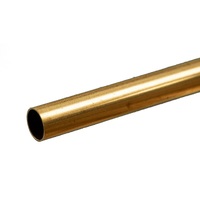 K&S 8133 ROUND BRASS TUBE .014 WALL (12IN LENGTHS) 5/16IN (1 TUBE PER CARD)