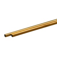 K&S 8150 SQUARE BRASS TUBE .014 WALL (12IN LENGTHS) 3/32 (2 TUBES PER CARD)
