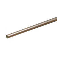 K&S 83042 SOLID ALUMINUM ROD (12IN LENGTHS) 3/32IN (1 ROD PER CARD)