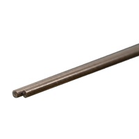 K&S 87133 ROUND STAINLESS STEEL ROD (12IN LENGTHS) 3/32IN (2 RODS PER CARD)