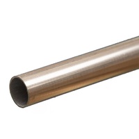 K&S 9809 ROUND ALUMINUM TUBE (300MM LENGTHS) 10MM OD X .45MM WALL (1 PIECE)