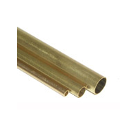 K&S 9852 SQUARE BRASS TUBE  (300MM LENGTHS) 4MMX4MM X .45MM WALL (2 PIECES)