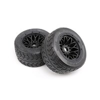 Baja 5B Tarmac Rear Tyre & Rim Set, Thicker Tyre/New Rims.