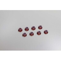 Kyosho Nut (M4x5.6) Flanged Nylon (Steel/Red/8pcs)