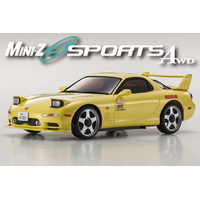 Kyosho Mini-Z MA-020S RTR Initial D Mazda RX-7 RS Yellow