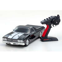 KYOSHO 1/10 FAZER MK2 1969 CHEVY EL CAMINO SS 396 TUXEDO BLACK 4WD ELECTRIC CAR READYSET [34419T1]