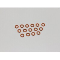 Kyosho Silicone O-Ring (P6/Orange/15pcs)