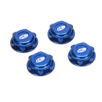 Team Losi Covered 17mm Wheel Nuts, Alum, Blue: 8/T 2.0