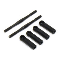 LOSI Front & Rear Adj L/R Rods w/Ends: 2.25" Sport