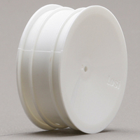 Team Losi Wide Front Wheel (2), White:XXX