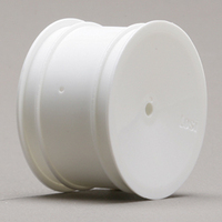 Team Losi Rear Wheel, White (2): XXX, XX, XX4