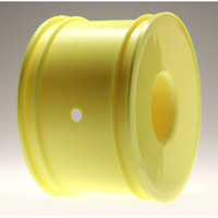 Team Losi Standard Truggy Dish Wheel, Yellow: 8T (4)