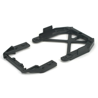 Team Losi Front/Rear Upper Chassis Brace Set: MLST/2