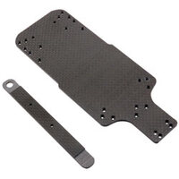 Team Losi Chassis & Battery Brace, Graphite: Mini-Slider