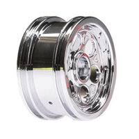 Team Losi Front Wheel,Narrow,Deep Dish,Chrome:Mini-Slider(2)