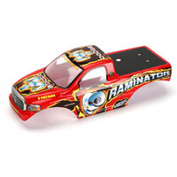 Team Losi 1/18 Dodge Raminator Painted Body w/Stickers, Red