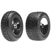 Team Losi Front/Rear Street Meat, Chrome, Mounted