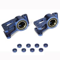 Losi Aluminium Rear Hub Set w/ Ball Bearing (2) Blue
