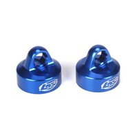 Losi Shock Caps, Blue (2)