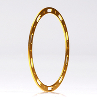 Team Losi Bead Lock"Look"Wheel Rings, Gold (4)