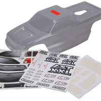 Team Losi XXL Body, Clear with Masks & Stickers