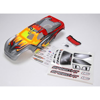 Team Losi Speed-NT Painted Body with Stickers, Red