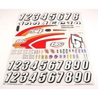 Team Losi Sticker Sheet: Slider