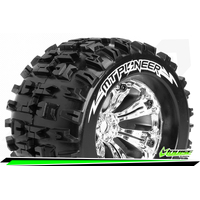 MT-Pioneer 1/8 Monster Truck Tyres Chrom
