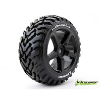 ####T-Apollo 1/8th Truggy Tyre BLK/spoke (USE3252SB)