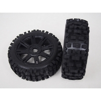 B-Ulldoze Black Spoke 1/8 Tyre & rim