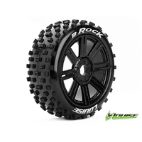 B-Rock 1/8th Buggy Tyre BLK/spoke