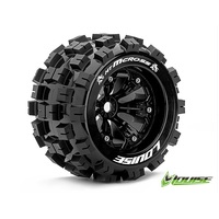 MT-Cross 1/8 Truck Tyre w/BLK rim