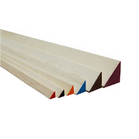 BALSA TRI STOCK 6.5 X 6.5 X 915MM RED