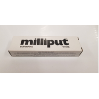 MILLIPUT SUPERFINE WHITE 2-PART EPOXY PUTTY, 10pcs per Box.
