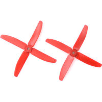 GEMFAN GLASS FIBER NYLON 4 BLADE 5040-RED (2L & 2R)