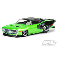 PROLINE  1972 Plymouth Barracuda Clear Body for Slash® 2wd Drag Car & AE DR10 - PR3550-00