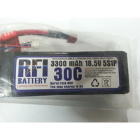 RFI LIPO 30C 18.5V 5 CELL 2200ma W/DEANS CONNECTOR