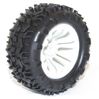 Wheel & tyre pair MT White (FTX-6310W)