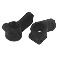 RPM Rear Axle Carriers - Black - SC10, T4, B4, B44